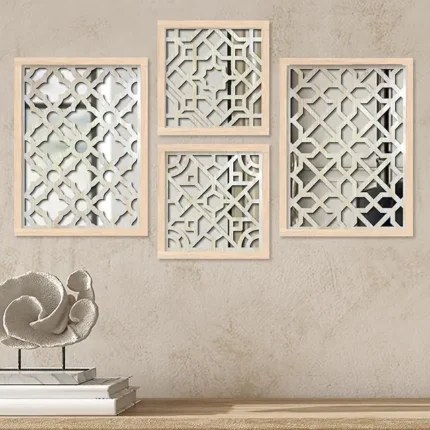 Gold Framed Wall Mirror – Elegant Accent Mirror for Glam Living Room or Bathroom